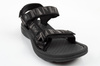 Lee Cooper Herren-Sandalen mit Klettverschluss für den Sommer und den Strand, leicht, schwarz