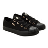 Lee Cooper Damen-Sneaker – Stylische schwarze Sneaker aus Textil
