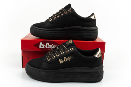 Lee Cooper Damen-Sneaker, modisches Schwarz, bequem