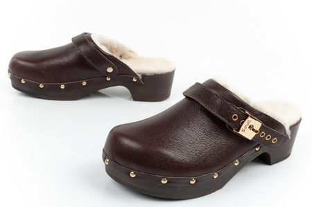 Scholl Iconic [F298121011] Clogs, braun.