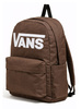 Vans Old Skool Drop Schulrucksack, Sportliches Braun, Klassischer City-Style, 22 l