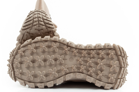 Lee Cooper Damen Winter-Wanderschuhe, Beige, Echtleder