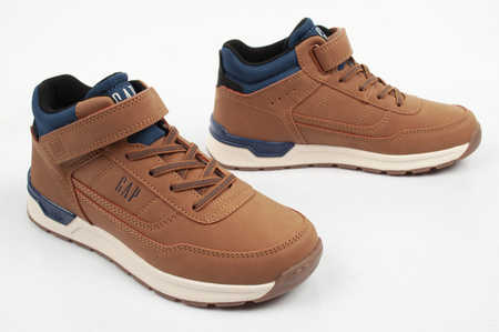 GAP Jack Kinder-Ankle-Boots, braun, mit Klettverschluss