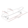 Deskorolka Street Surfing Kicktail Longboard 36''