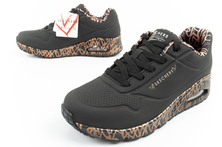 Skechers Uno-Loving Love Damen-Sneaker, modisches Schwarz