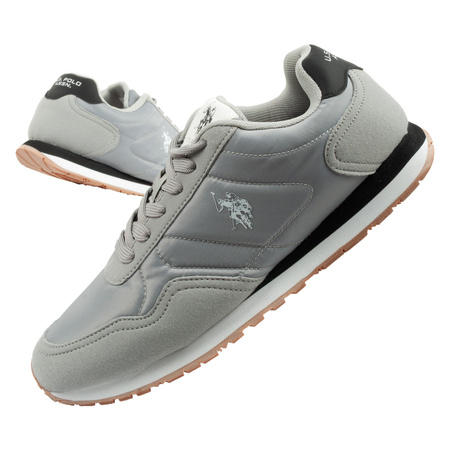 U.S. Polo Assn. Herren-Sneaker, modisch und bequem, Grau