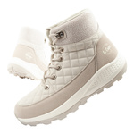 Lee Cooper Damen Winter-Wanderschuhe, Creme, Kunstleder