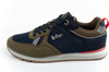 Lee Cooper Herren-Sneaker, modisch, bequem, strapazierfähig, Marineblau, Khaki