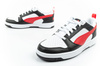 Puma Rebound v6 Herren-Sneaker, modisch, bequem, Weiß, Schwarz, Rot