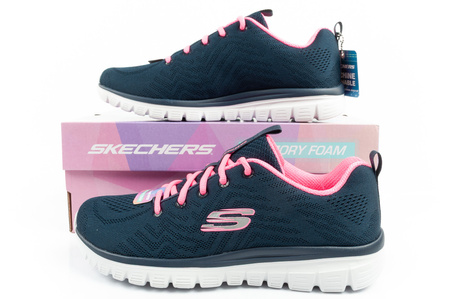 Skechers Graceful-Get Damen-Sportschuhe, bequem, leicht, atmungsaktiv, Marineblau