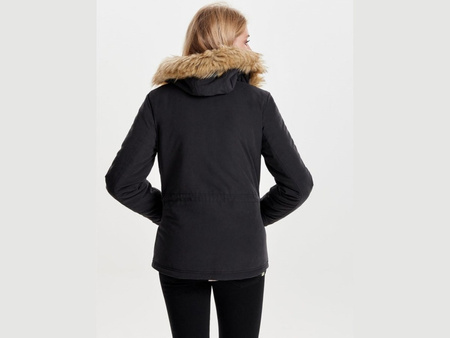 Damen Winterparka Only [15136160 BLACK] mit Fell, schwarz.