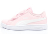 Puma Smash v2 Kindersportschuhe [365184 49], rosa und weiß.