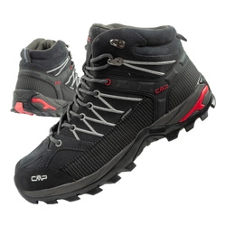 CMP Rigel Herren-Wanderschuhe aus Leder, strapazierfähig, wasserdicht, Overknee, Grau