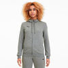 Puma TeamGoal 23 Casuals Damen-Kapuzenpullover mit Reißverschluss [657083 33], grau.
