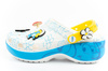 Crocs Schlümpfe Flip Flops Sandalen Damen Clogs auf der Schlümpfe-Plattform