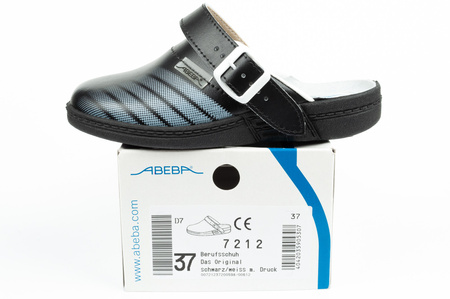 Clogs Flip-Flops medizinische Schuhe Abeba Leder [7212]