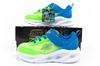 Skechers S Lights Kinder Sportschuhe Jungen leichte bequeme LED blau