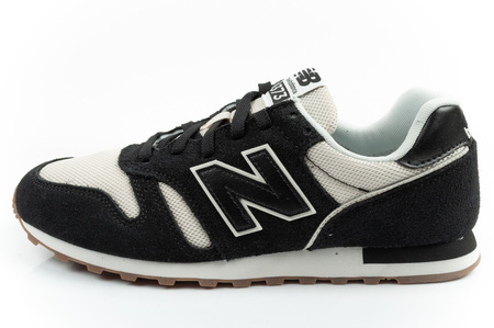 New Balance 373 Herren-Sneaker, modisches schwarzes Leder