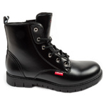 Levi's Mädchen-Ankle-Boots Pasadena SE, Schwarz, mit Reißverschluss