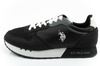 U.S. Polo Assn. Herren-Sneaker, modisch, bequem, Schwarz
