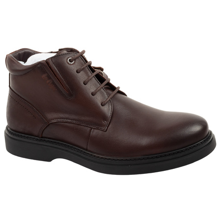 Elegante Herren-Ankle-Boots aus braunem Leder von Lee Cooper