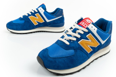 New Balance 574 Herren-Sneaker, Modisches Leder, Blau