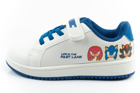 Leomil Kinder-Sneaker „Sonic“ mit Klettverschluss in Weiß