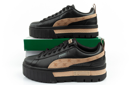 Puma Mayze Damen Sportschuhe Plateau Sneaker Schwarz Modisch