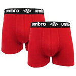 Umbro Herren-Boxershorts [UMUM0197 936] 2er-Pack, rot.