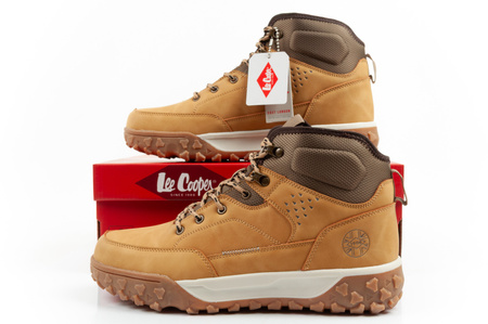 Lee Cooper Herren Winter-Wanderstiefel, isoliert, knöchelhoch, Karamell