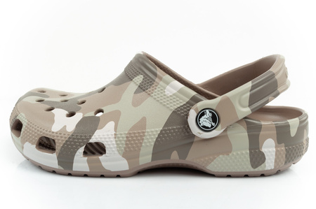 Crocs Classic Printed Camo Clog [206454-2ZJ] Flip-Flops Sandalen Clogs, braun.