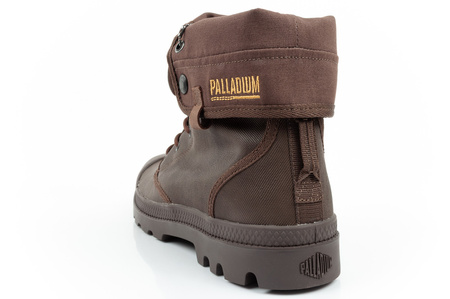 Palladium Herren Baggy Coated High-Top-Sneaker, modisches Dunkelbraun