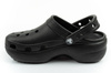 Crocs Klassische Plateau-Clog-Sandalen für Damen und Herren, Schwarz, Unisex, modisch