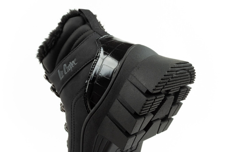 Lee Cooper Damen Winter-Wanderschuhe, isoliert, Schwarz, High-Top