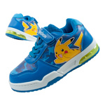 Leomil Kinder-Sportschuhe, leichte Pokémon-Sneaker mit Klettverschluss und LED-Beleuchtung (hellblau)