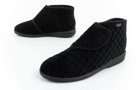 Scholl Lili Knöchelpantoffeln Damen Hausschuhe warm Schlupfschuh Klettverschluss [F301741004]