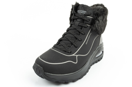 Skechers Kickoff Damen-Sneaker aus schwarzem Leder