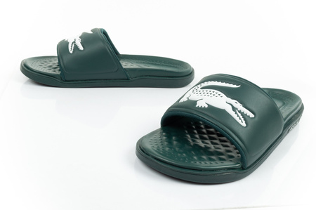 Lacoste Croco Dualiste [202D2] grüne Flip-Flops.