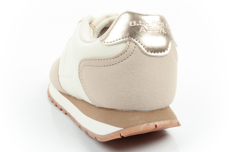 U.S. Polo Assn. Damen-Sneaker, modisch, bequem, Ecru
