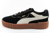 Puma Carina 3.0 Damen-Sneaker, Leder, Schwarz, Modisch