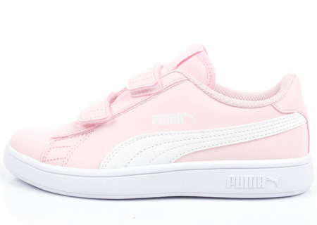 Puma Smash v2 Kindersportschuhe [365184 49], rosa und weiß.