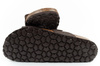 Bio Bio Herren-Flip-Flops, vorgeformte Zehentrenner, Naturleder, Braun