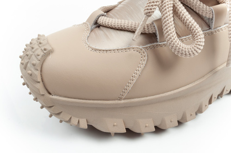 Lee Cooper Damen Winter-Wanderschuhe, Beige, Echtleder