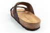 Bio Bio Herren-Flip-Flops, vorgeformte Zehentrenner, Naturleder, Braun
