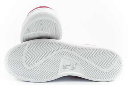 Puma Smash 3.0 Herren-Sneaker, Leder, Burgunderrot