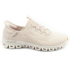 Skechers Glide-Step Damen-Sneaker, bequeme Slipper in Ecru