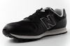 Bequeme schwarze New Balance 373 Herren-Sneaker