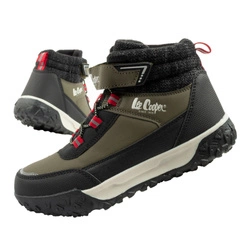 Lee Cooper Winter-Schneestiefel für Kinder, Klettverschluss-gefüttert, isoliert, modisches Khaki