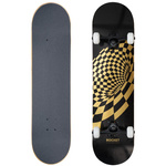 Rocket Vortex Foil Gold 8" Skateboard [RKT-COM-1553], mehrfarbig.