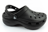 Crocs Klassische Plateau-Clog-Sandalen für Damen und Herren, Schwarz, Unisex, modisch